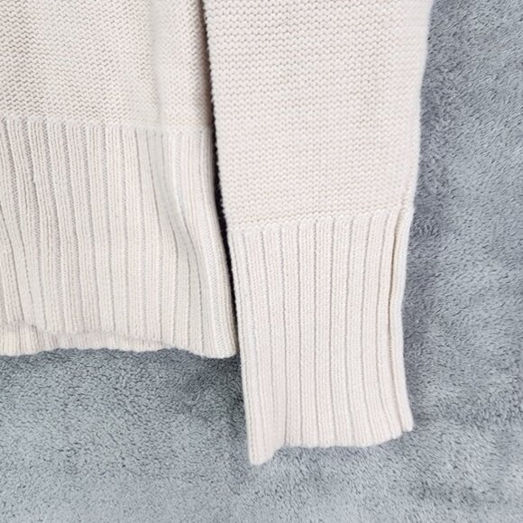 Womens Beige Gap Hooded Sweater 100% Cotton Long Sleeve Size S - Picture 6 of 12